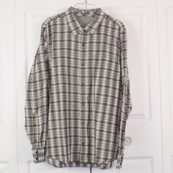 Toad&Co Other - Toad & Co Gray Plaid Long Sleeve Button Shirt L